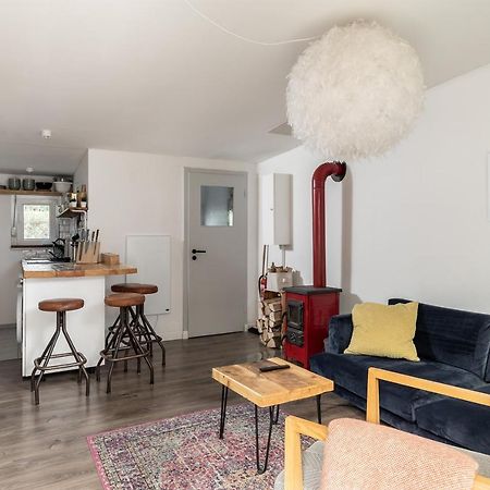 יואכימסטאל Gemutliches Tinyhouse Bungalow Mit Kamin & Sauna Am See מראה חיצוני תמונה