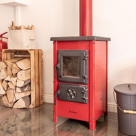 יואכימסטאל Gemutliches Tinyhouse Bungalow Mit Kamin & Sauna Am See מראה חיצוני תמונה